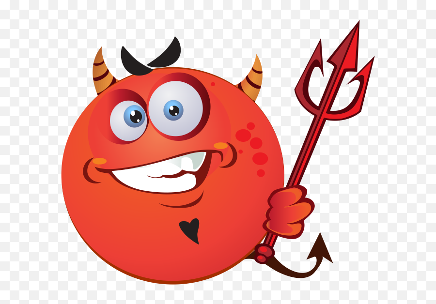 Devil Emoji Decal - Pitchfork,Happy Devil Emoji