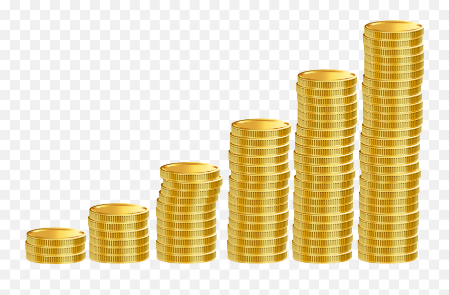 Money Stack Of Coins Clipart Png Image Free Download - Money Stack Of Coins Emoji,Gold Coin Emoji