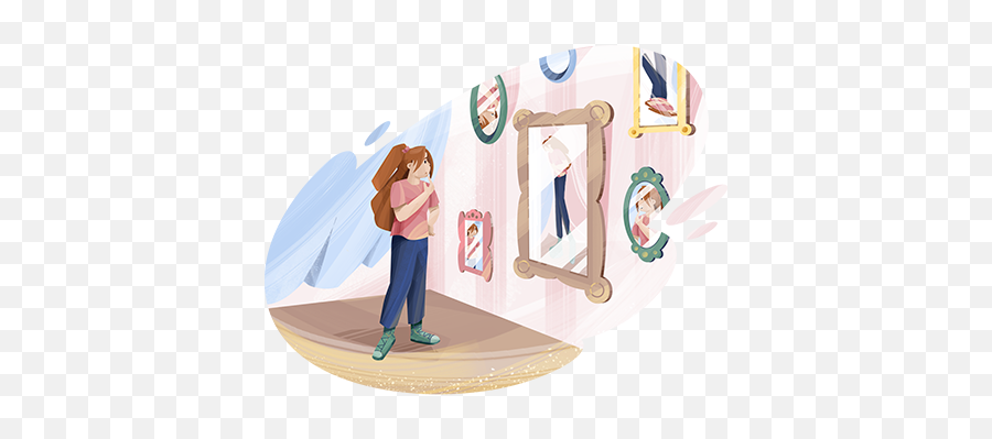 Eating Disorders Types Symptoms And Treatments - Goodrx Eating Disorders Cartoon Png Emoji,Ca Rtoon Girl Stamding Emotions