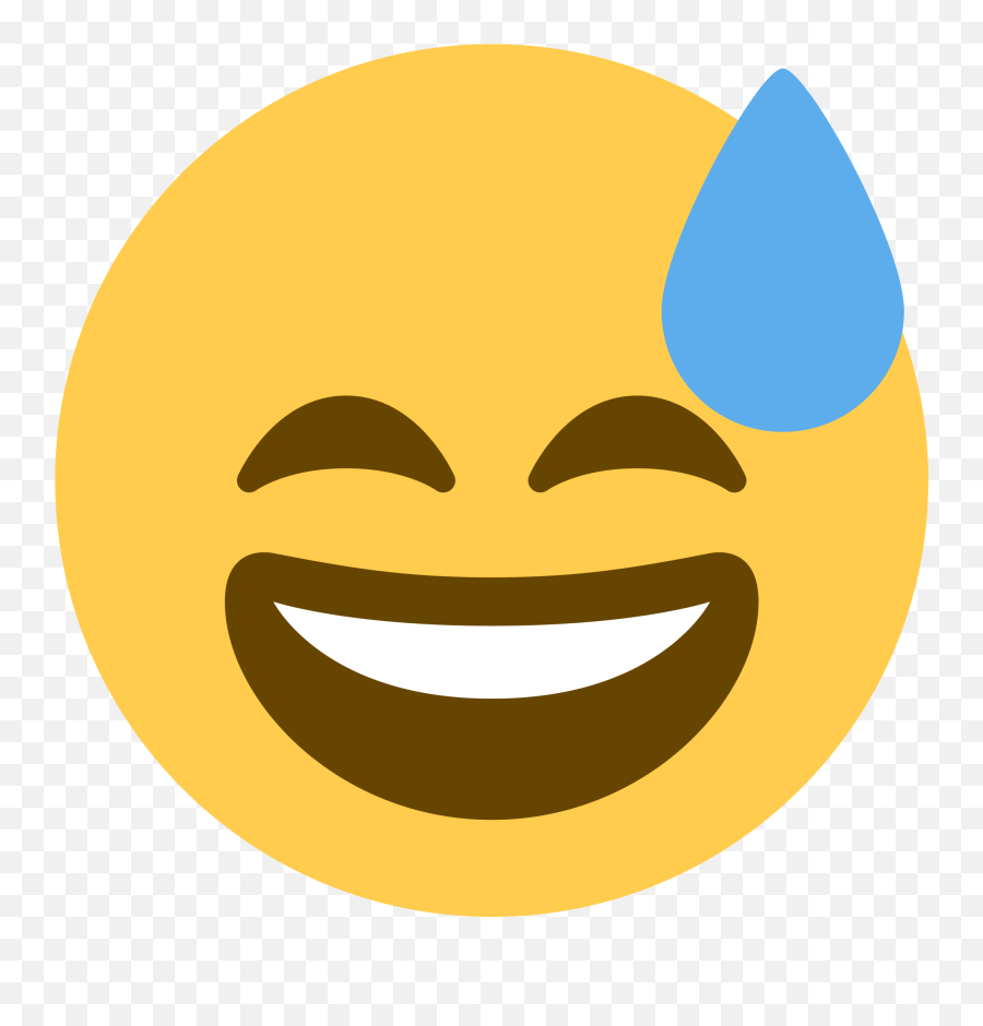 Filetwemoji12 1f605svg - Wikipedia Smile With Sweat Emoji,How To Use The Sans Emoticon