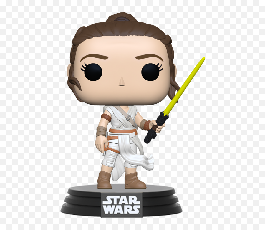 In Stock Items U2013 Tagged Star Wars U2013 Prolectables - Star Wars Rey Yellow Lightsaber Funko Pop Emoji,Star Wars Animated Emoticon