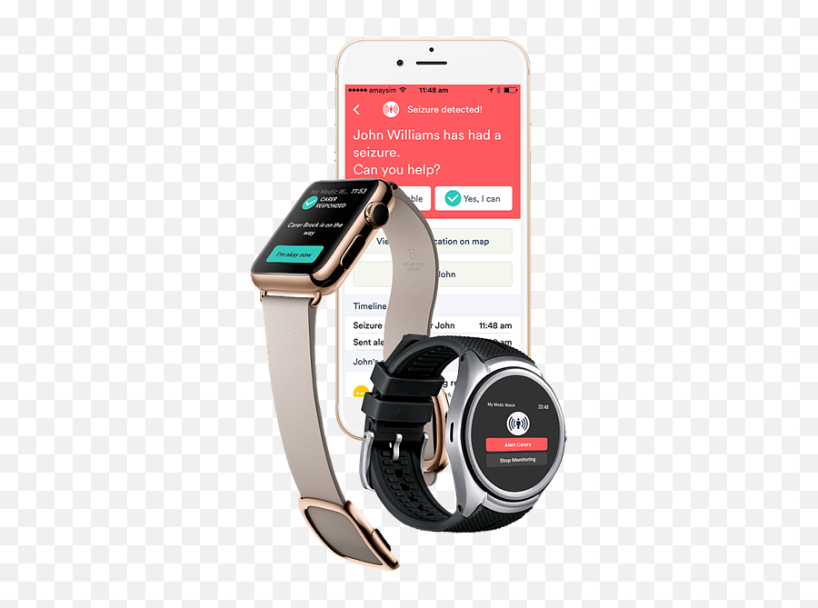 The Epilepsy U0026 Seizure Alert App On Your Smartwatch - My Emoji,Emojis For Medic Alert Bracelets