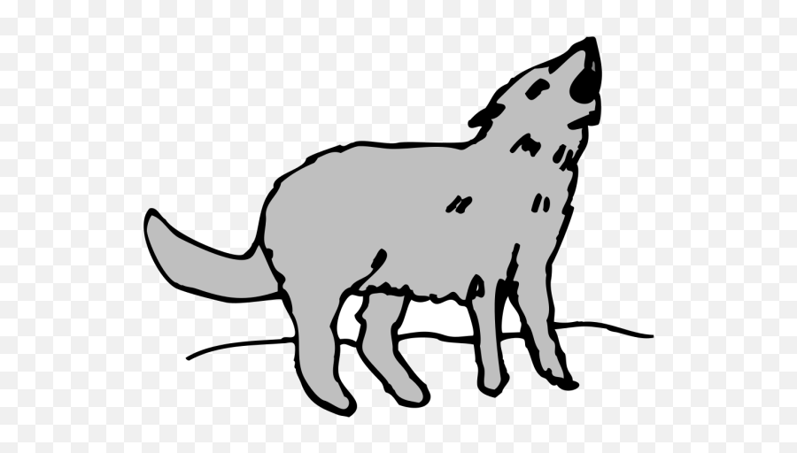 Howling Dog Png Svg Clip Art For Web - Download Clip Art Imagenes Animadas De Un Coyote Emoji,Howling Wolf Emoji