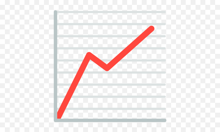 Chart Increasing Emoji - Emoji Courbe,Emoji Meaning Chart