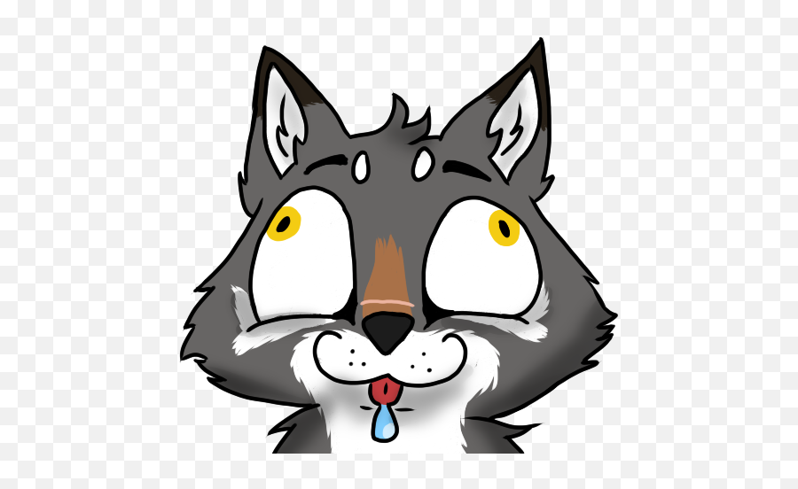 Emotional Support Werewolf - Happy Emoji,Wolf Black Art Steam Emoticon
