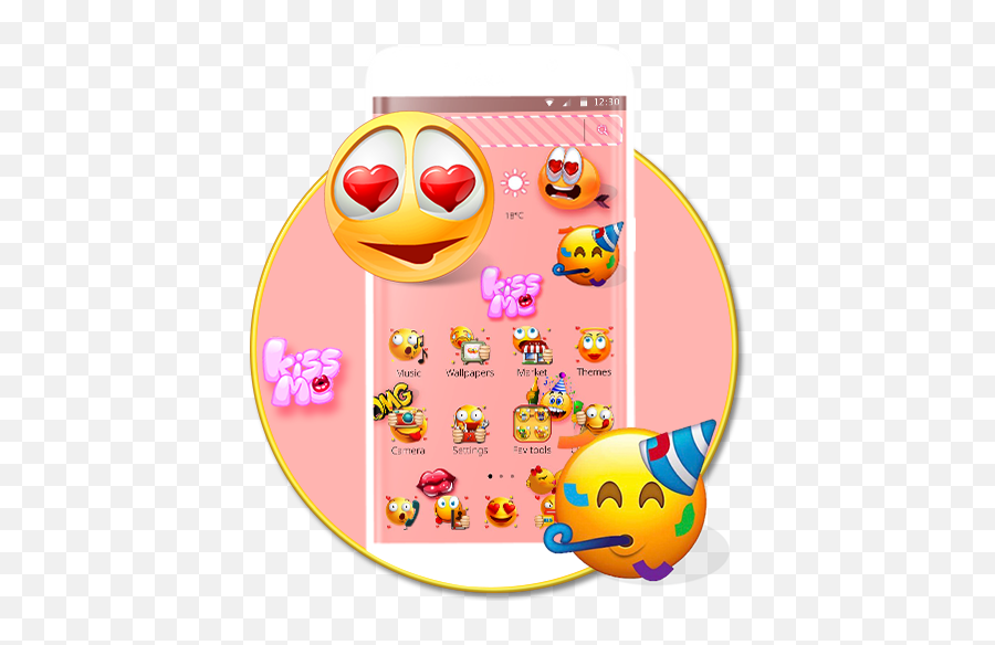 Emoji Wallpaper Theme For Android - Emoticons,Live Emoji