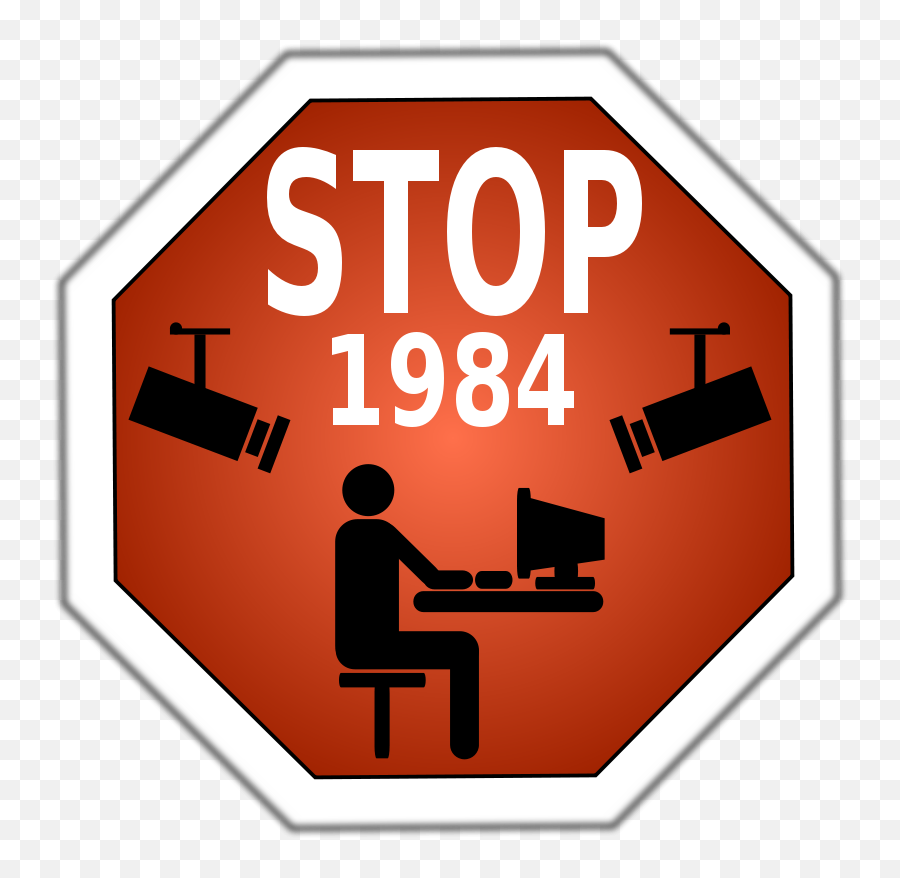 Free Clipart Stop 1984 Piotrsy Emoji,Red Stop Sign Emoticon