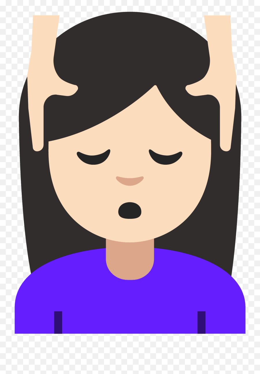 Person Getting Massage Emoji Clipart Free Download,Lightskin Face Emoji