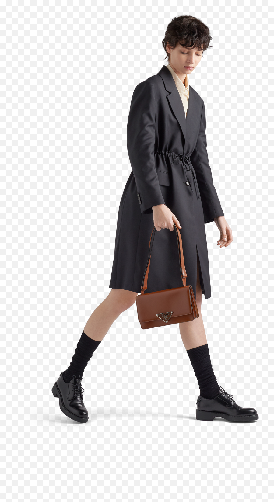 Prada Emblème Brushed - Leather Bag Emoji,On Knees Emoji