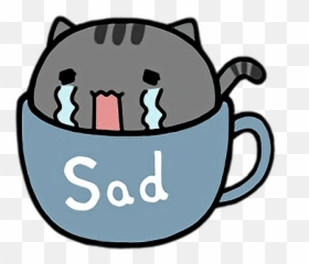 Sad Cat In Teacup Blank Template - Imgflip Emoji,Crying Cat Emoji