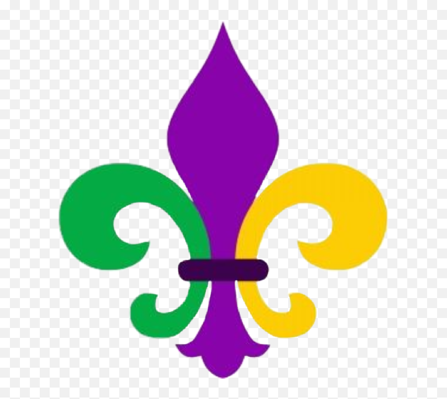 Fleurdelis Mardigras Nola Sticker - Mardi Gras Silhouette Emoji,Louisiana Emoji