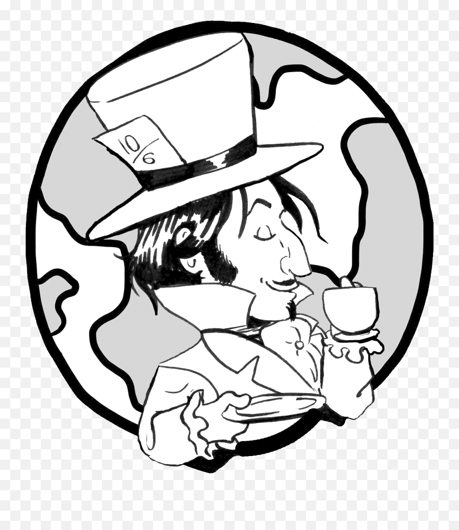 Download The Mad Hatter Png Image With - Mad Hatter Drawing Cartoon Emoji,Mad Hatter Emoji