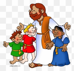 Jesus Loves Children Clipart - Clip Art Library Jesus And The Children Clipart Emoji,Emoji Bible Stories