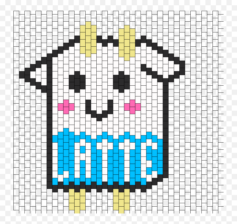 Kandi Patterns For Kandi Cuffs - Characters Pony Bead Patterns Tokidoki Pixel Art Emoji,Tokidoki Emoticons