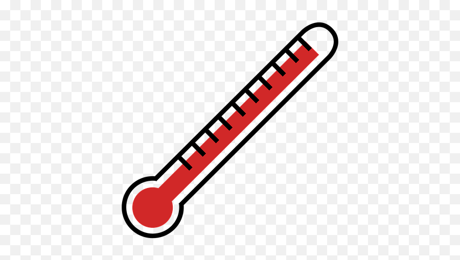 Drawing Thermometer Temperature Icon - Dot Emoji,Emotion Thermometer Template