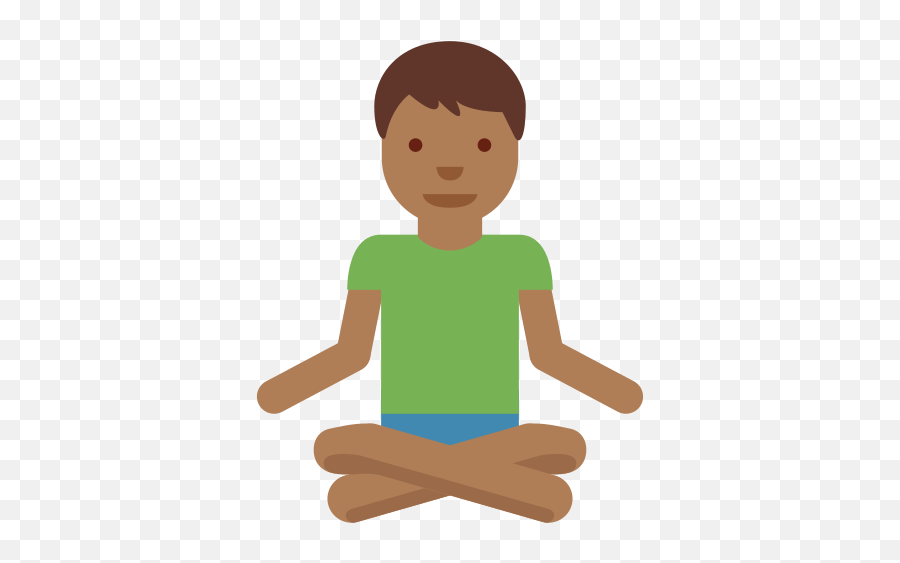 Man In Lotus Position Emoji With Medium - Happy,Sitting Monkey Emoji