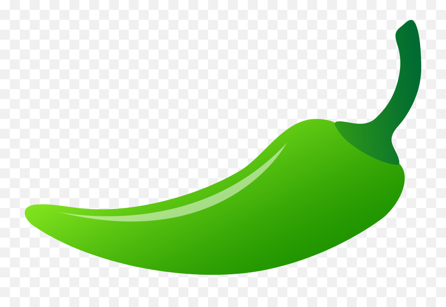 Hot Pepper Black And White - Green Chilli Clip Art Emoji,Jalapeno Emoji