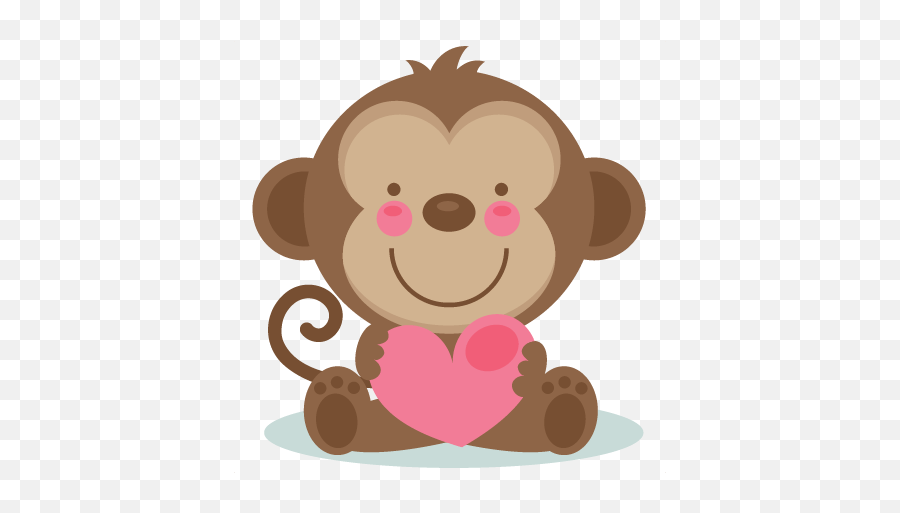 Monkeys Clipart Love Monkeys Love Transparent Free For - Cute Valentines Day Clipart Emoji,Crying Monkey Emoji