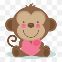 Monkeys Clipart Love Monkeys Love Transparent Free For - Cute Valentines Day Clipart Emoji,Crying Monkey Emoji