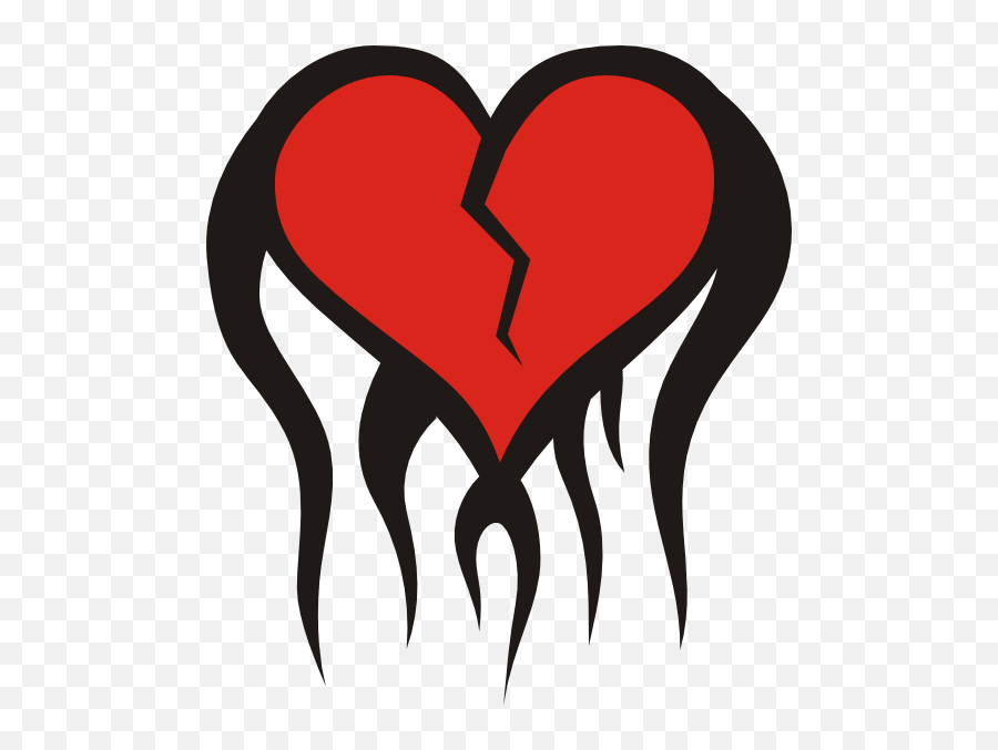 Broken Heart Vector Transparent Clipart - File Broken Heart Svg Emoji,Cracked Heart Emoji