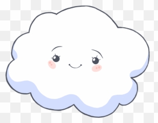 Cloud Clipart Face Cloud Face - Cartoon Cloud With Face Emoji,Cloud Emoji Transparent
