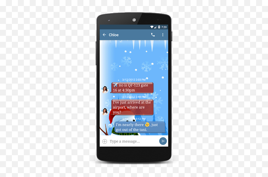 Snowman Theme For Android - Sms Emoji,Chompsms Emoji Add On