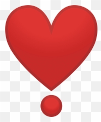 Heart Exclamation Emoji Clipart Free Download Transparent - Symbol Meaning,Exclamation Point Emotion Worksheet