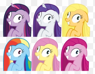 Friendship Is Magic - Rarity Long Straight Hair Emoji,Cartoon Horse Faces Emotion