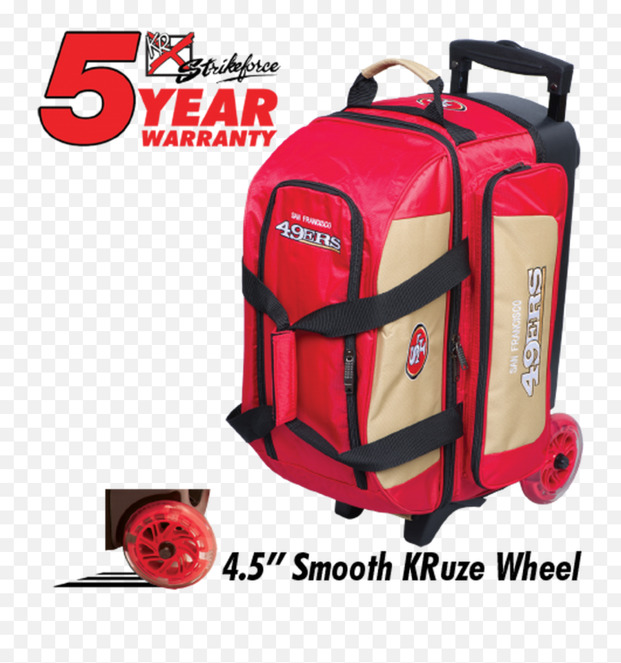 Kr Strikeforce Nfl San Francisco 49ers 2 Ball Roller Bowling Bag - Four Ball Bowling Bag Emoji,49er Emoji