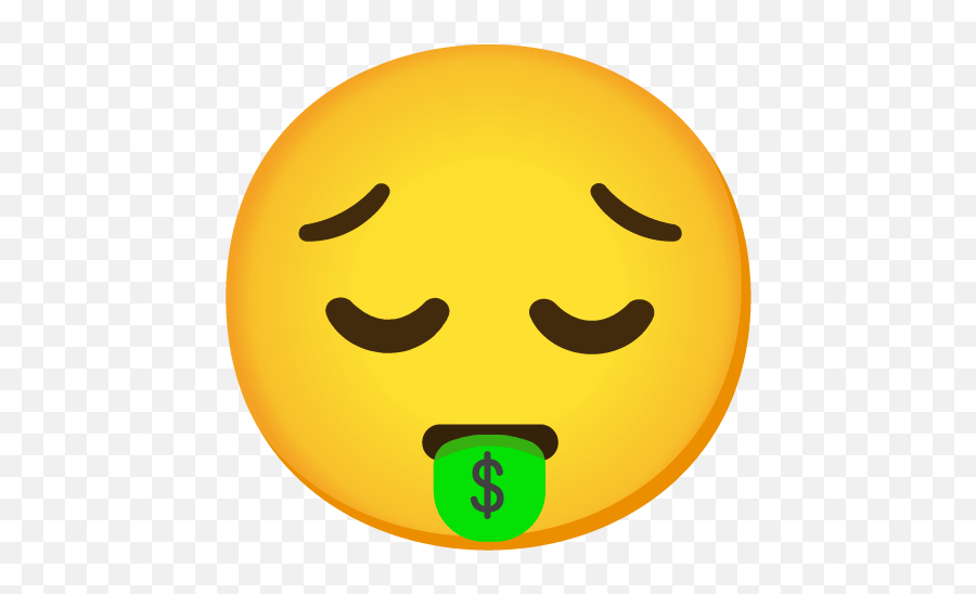 Pensive - Wide Grin Emoji,Take My Money Emoticon