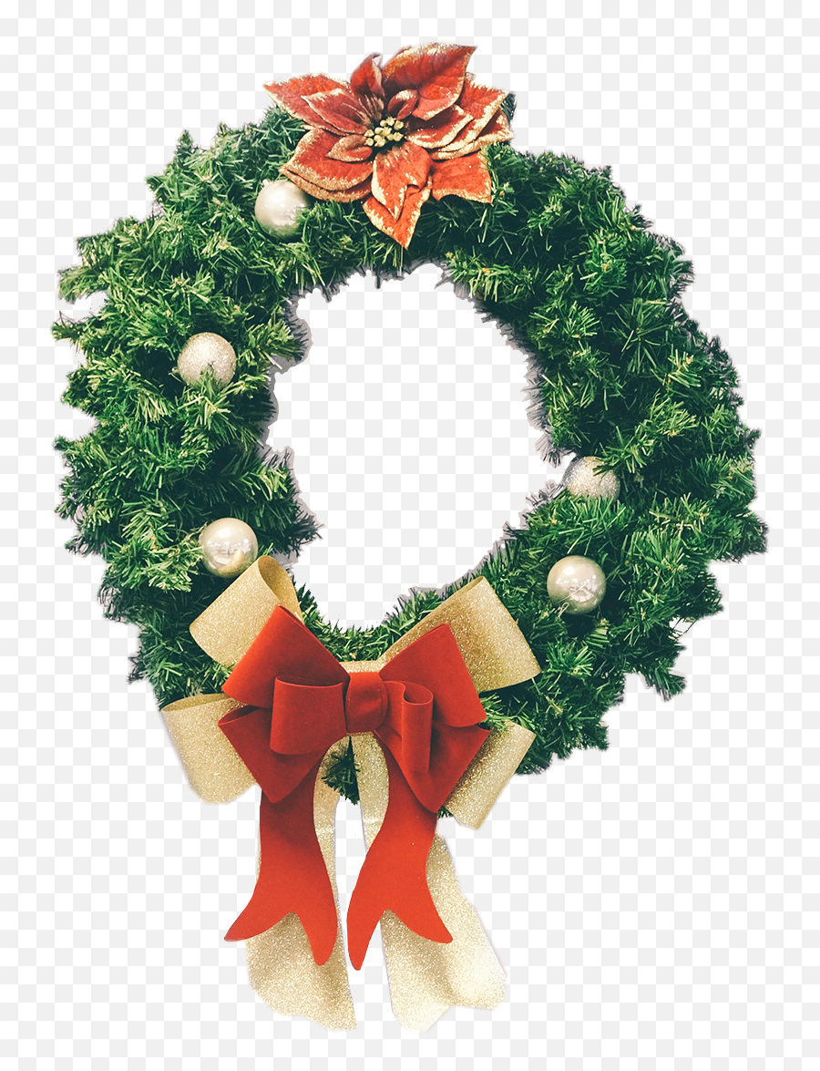 Christmas Festive Wreath Sticker Sticker By Kaila - Karácsonyi Versek Rövid Emoji,Images Of Emojis Wreath