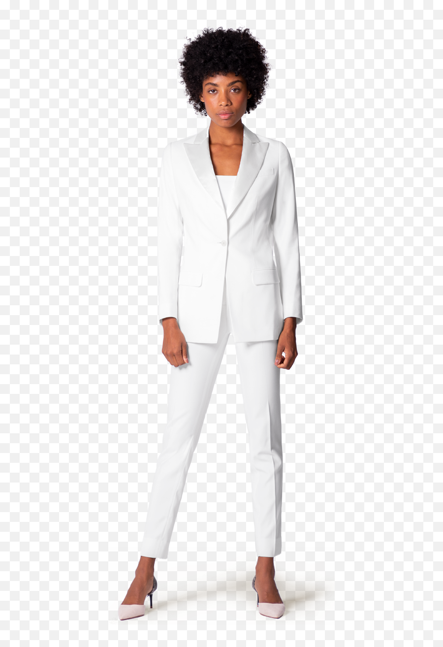 Mariée En Tailleur Pantalon - White Womens Tuxedo Emoji,Jesus High Fove Emoji