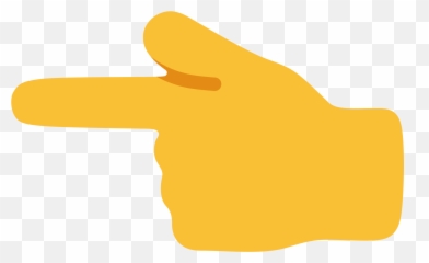Pointing Finger Emoji Png Clipart - Pointing Finger Emoji Transparent,Fingers Crossed Emoji