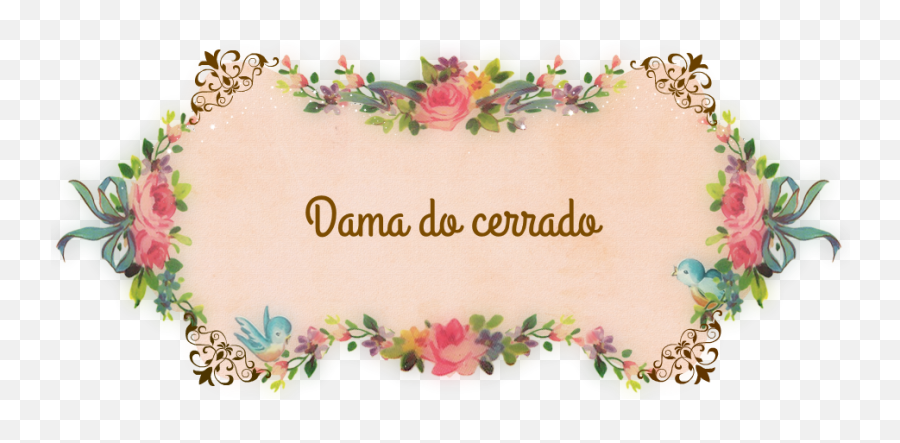 Dama Do Cerrado Outfits De 2018 - Shabby Chic Banner Png Emoji,Emoticon Recuperando