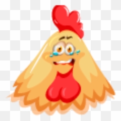 Chicken Emoji - Happy,Twitch Sleepy Emoticon