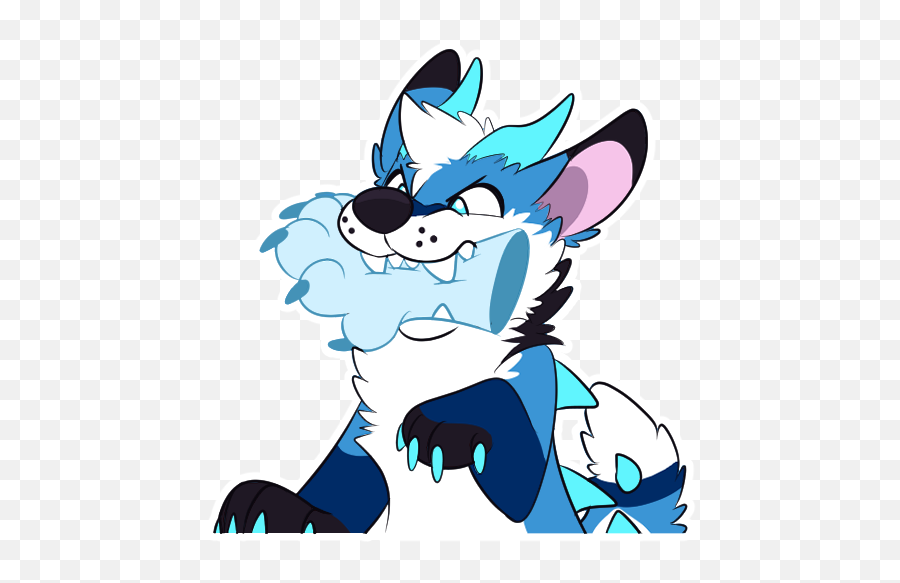 Furry Telegram Stickers - Telegram Furry Bite Sticker Emoji,Furry Emojis Wolf Sad