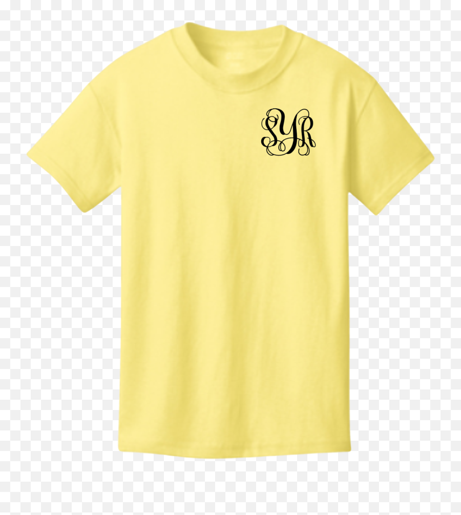 Monogrammed Tee - Neon Green Shirt Back Emoji,Thunder Majestic Emoji T-shirt