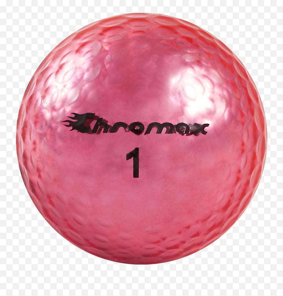 Chromax Colored Pink Golf Balls - Metallic M5 6 Ball Pack Pink Golf Ball Emoji,Bowling Ball Golf Club Emoticon