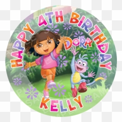 Edible Cake Toppers Ireland - Dora Explorer Friends Cake Toppre Emoji,