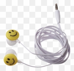 The Most Edited - Smiley Face Earbuds Emoji,Emoticon Earbud & Cable Holder Key Chain