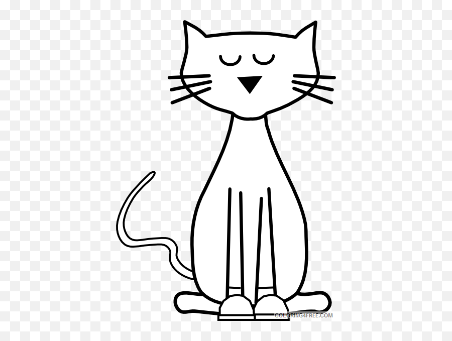 Cat - Cat Outline Clip Art Emoji,Cats Emotions