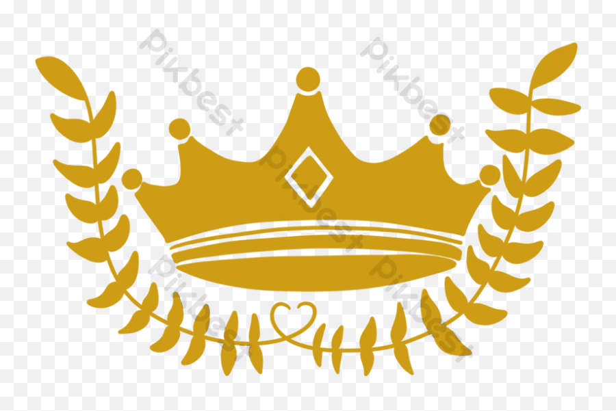 Gold Frosted Crown Logo Png Images Psd Free Download - Pikbest Emoji,Tiara Emoticon For Facebook