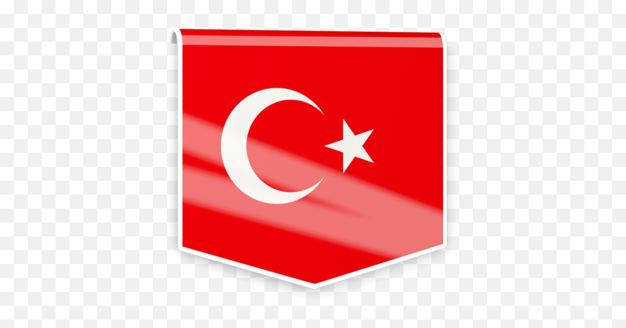 Square Flag Label Illustration Of Flag Of Turkey Emoji,China Flag Emoji Transparent