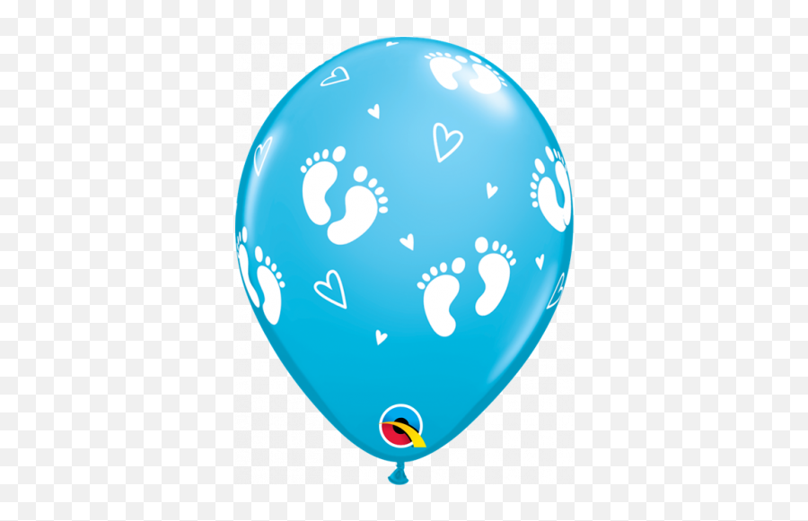 Blue Baby Feet Balloons Pk6 - Blue Balloons Boss Baby Emoji,Emoji Party Supplies