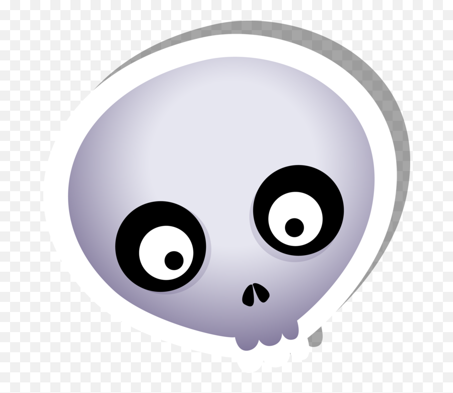 Cute Skull Ghost Emoji,Funny Skull Emoji