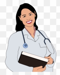 Clip Art Female Doctor - Female Doctor Vector Png Emoji,Female Doctor Emoji