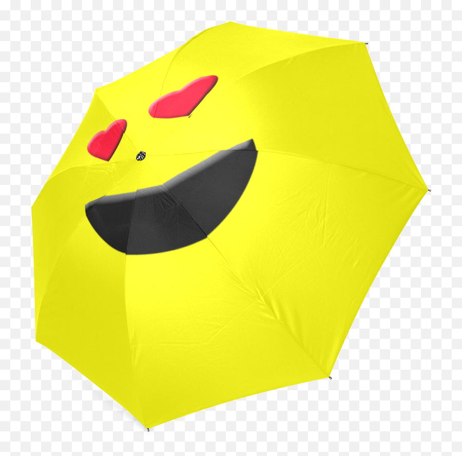 Emoticon Heart Smiley Foldable Umbrella By Gravityx9 At - Happy Emoji,Black Umbrella Emoji