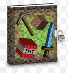 Pixel Mining Kids Diary With - Minecraft Lockable Diary Emoji,Mjolnir Emoji