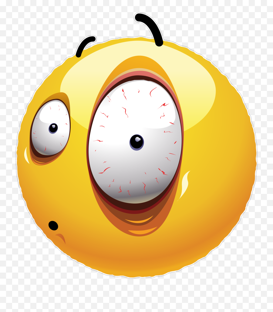 Big Eye Emoji Decal - Big Eyes Emoji Png,Big Eyes Emoji