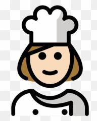 Woman Cook Emoji Clipart - Openmoji,Chef Emoji Png